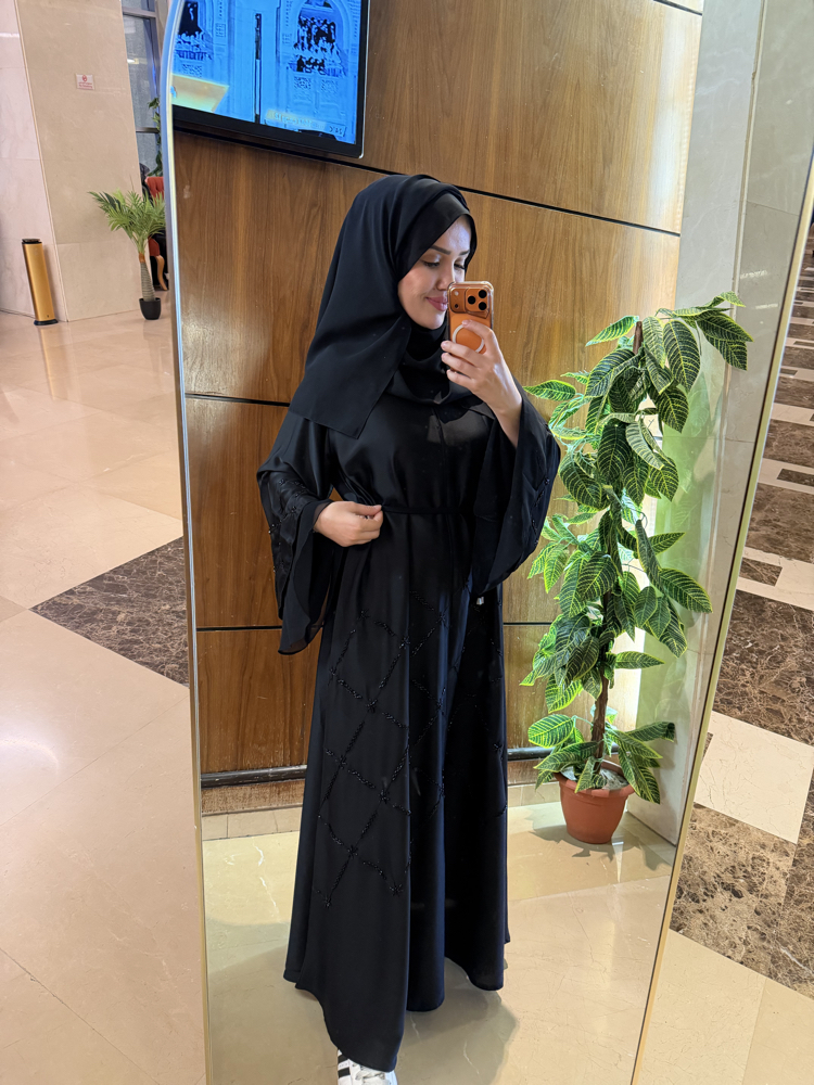 Dubai abaya sal tül detay