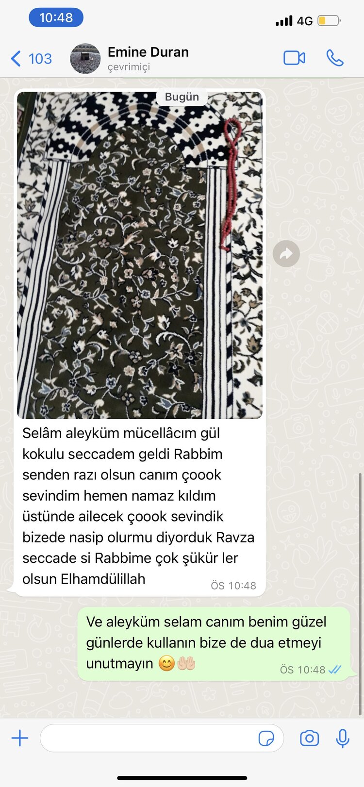 RAVZA YEŞİL SECCADE