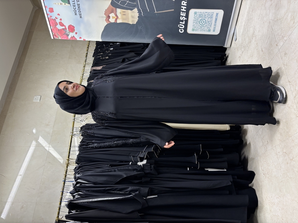 SİYAH LAL ABAYA ŞAL TAKIM