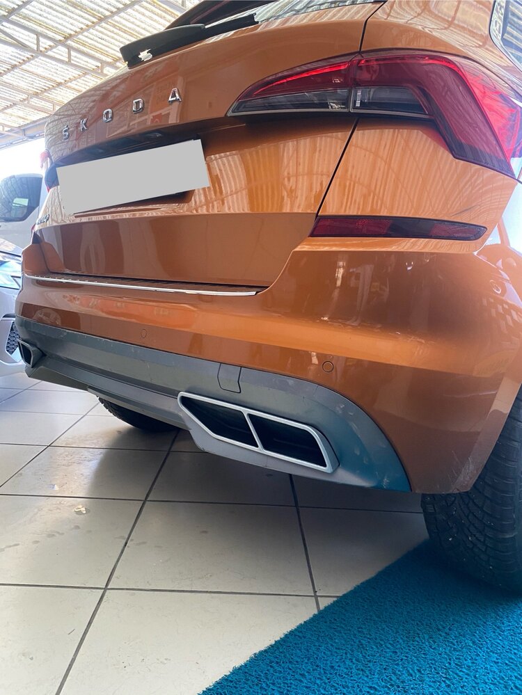 Skoda KAMIQ ÇİFT ÇIKIŞ GRİ-SİYAH Boyalı  