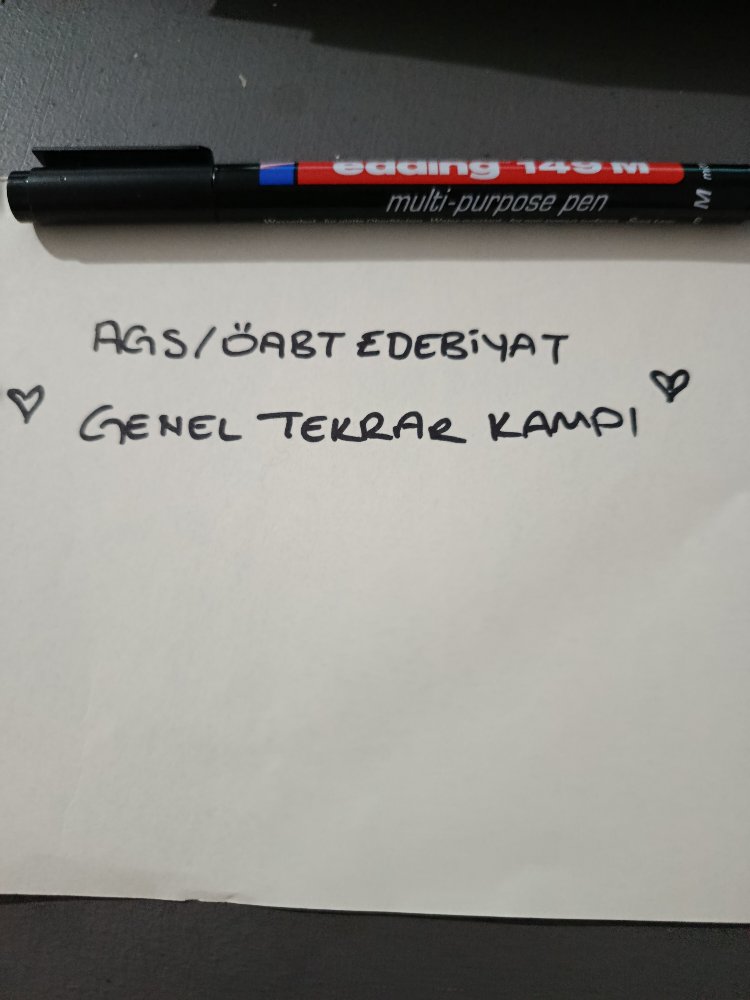 AGS/ÖABT EDEBİYAT GENEL TEKRAR-SORU KAMPı