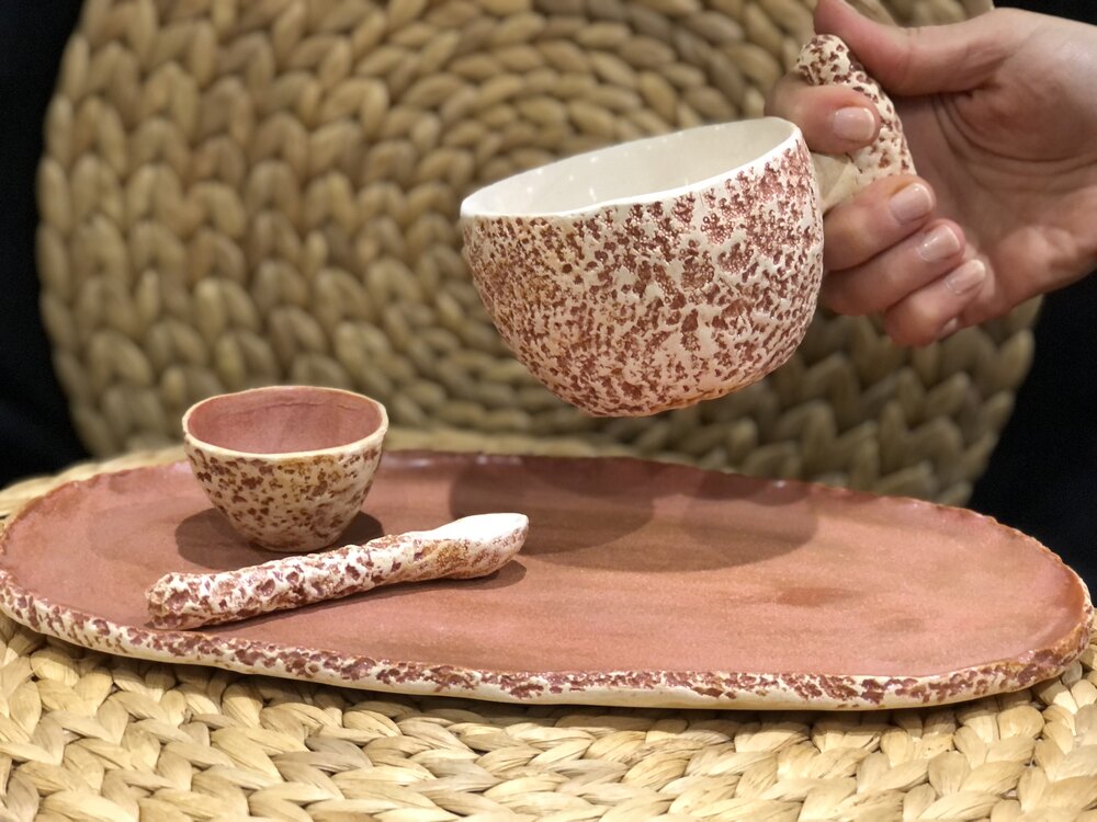 El Yapımı Seramik Çay & Kahve Sunum Seti