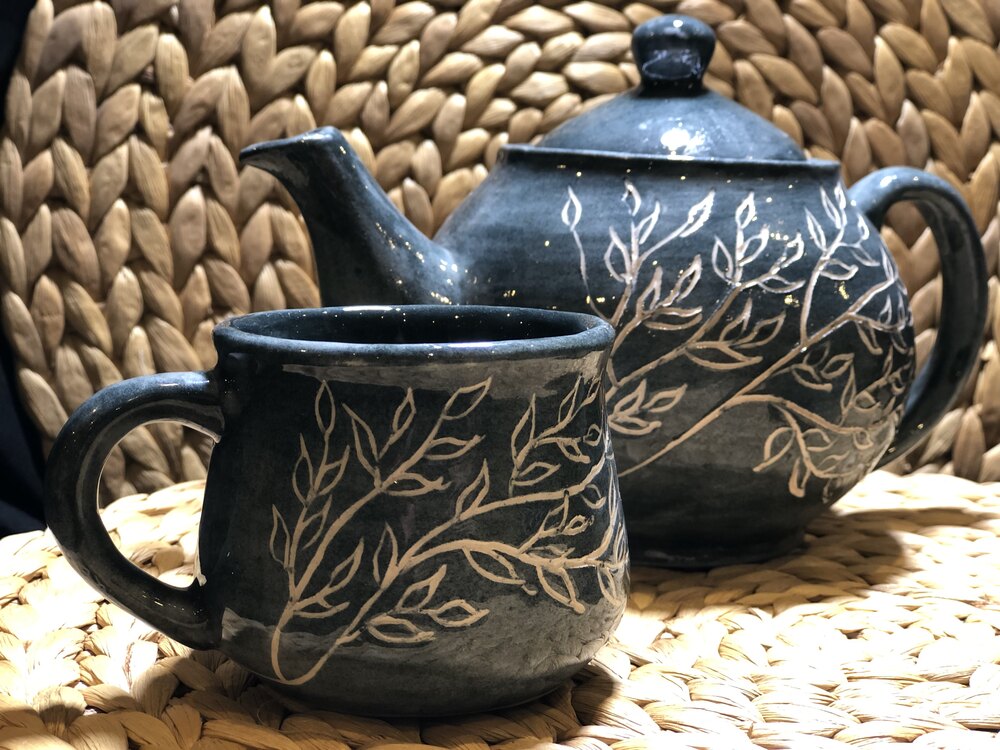 El Yapımı Seramik Teapot