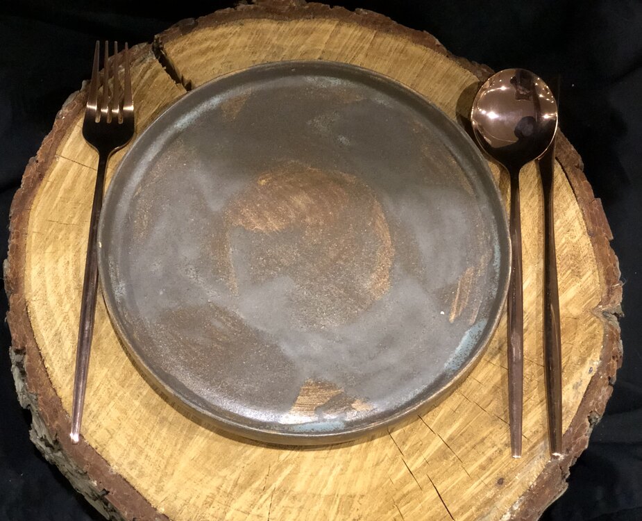 El Yapımı Seramik 3’lü Tek Kişilik Yemek Takımı