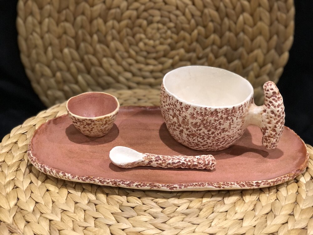 El Yapımı Seramik Çay & Kahve Sunum Seti