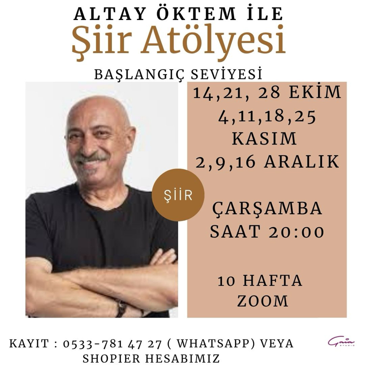 Altay Öktem ile ŞİİR Atölyesi - Başlangıç Seviyesi