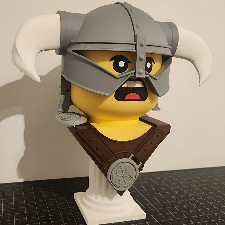 BRICK DRAGONBORN SKYRIM BÜST 3D 15 CM