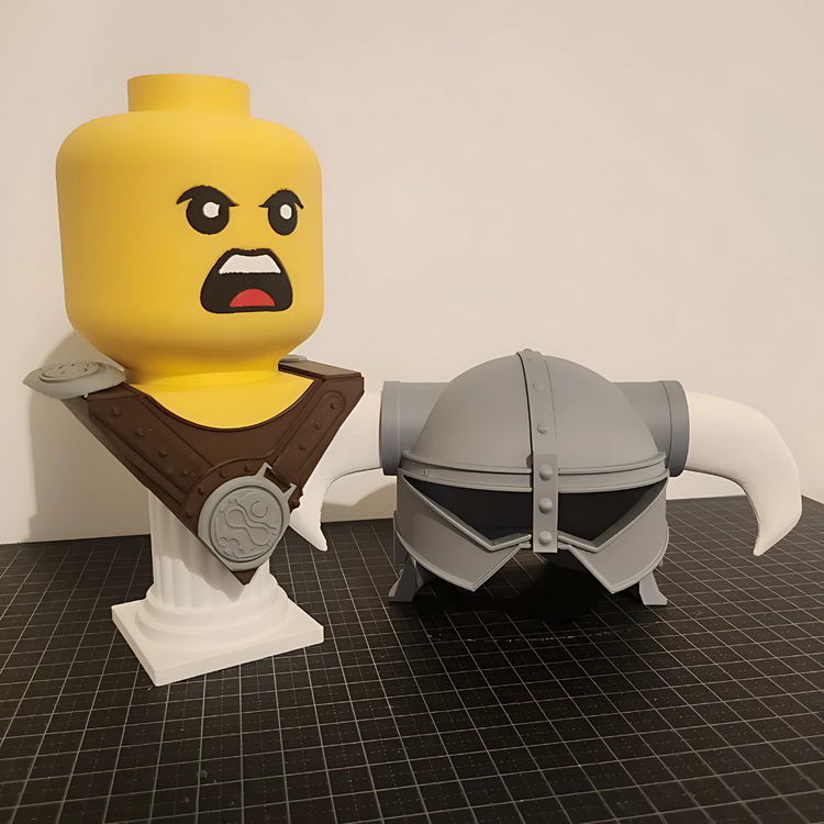 BRICK DRAGONBORN SKYRIM BÜST 3D 15 CM
