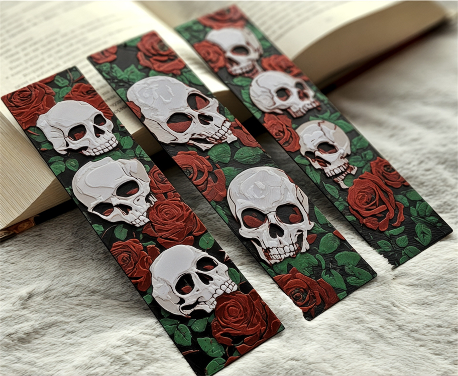 Skull and Rose’s 3 Lü Kitap Ayracı Set