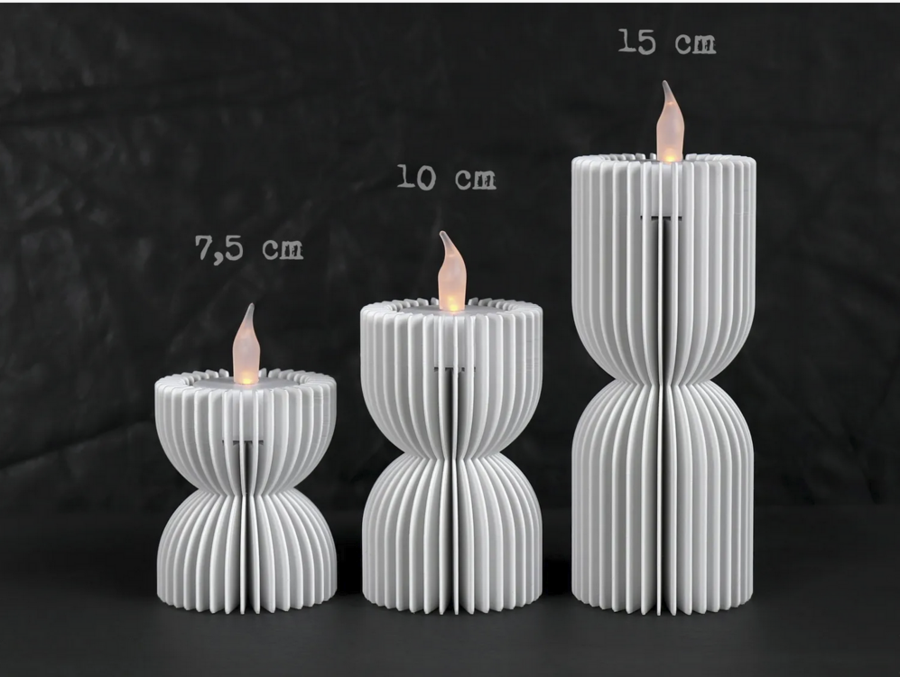 Dekoratif 3D Mumluk Modeli 7,5 CM