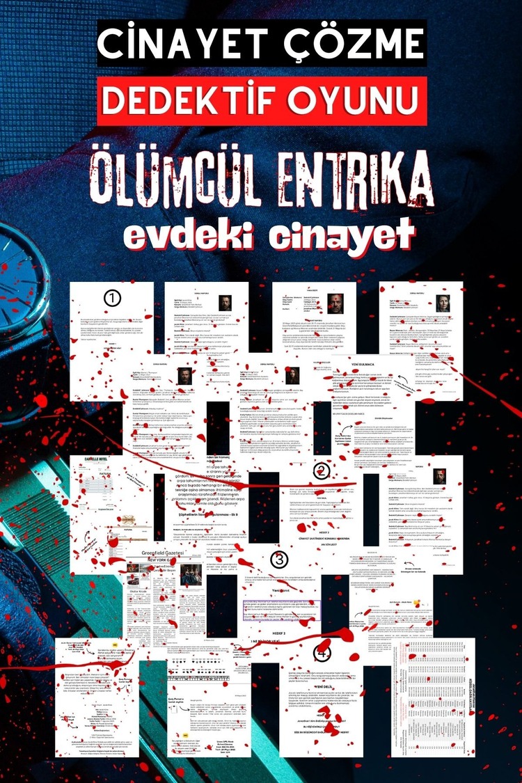 Anında Teslim (İndirilebilir) | Dijital Dedektif Oyunu Evdeki Cinayet Davası PDF Versiyon