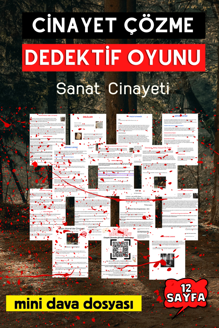 Anında Teslim (İndirilebilir) | Dijital Dedektif Oyunu Mini Dava Dosyası - Sanat Cinayeti