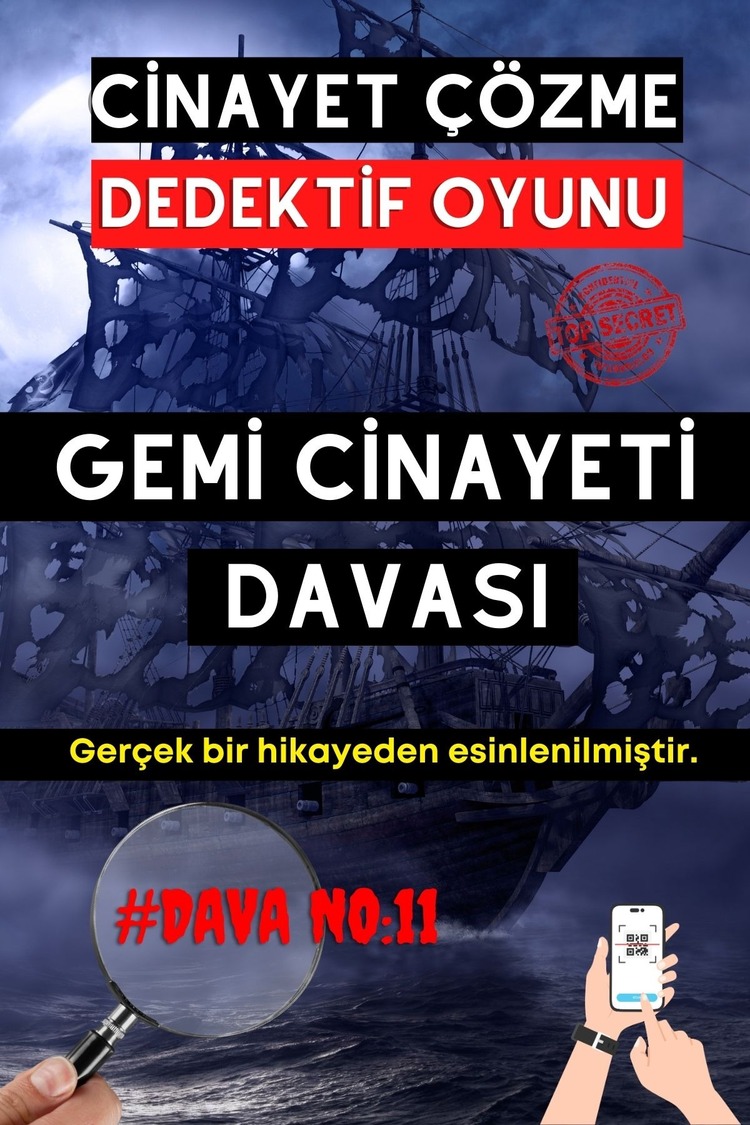 Anında Teslim (İndirilebilir) | Dijital Dedektif Oyunu Gemi Davası PDF Versiyon