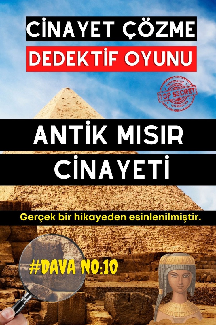 Anında Teslim (İndirilebilir) | Dijital Dedektif Oyunu Antik Mısır Davası PDF Versiyon