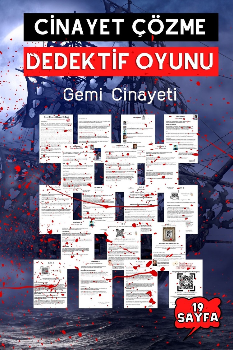 Anında Teslim (İndirilebilir) | Dijital Dedektif Oyunu Gemi Davası PDF Versiyon