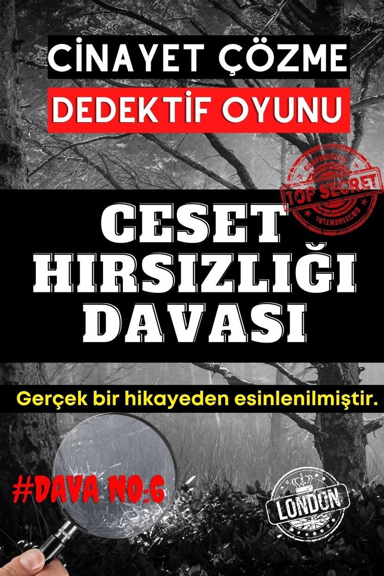 Anında Teslim (İndirilebilir) | Dijital Dedektif Oyunu Ceset Hırsızlığı Davası PDF Versiyon