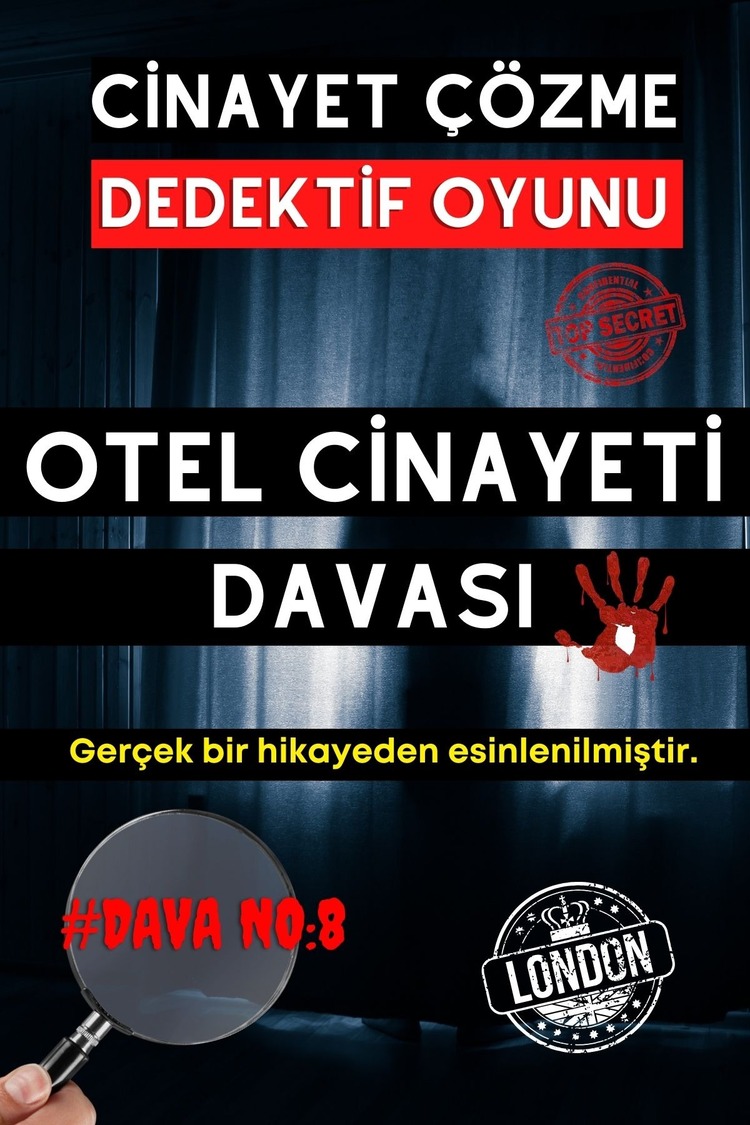 Anında Teslim (İndirilebilir) | Dijital Dedektif Oyunu Otel Davası PDF Versiyon
