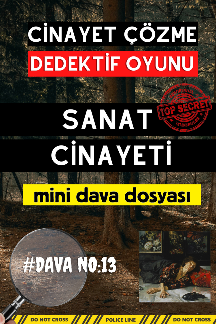 Anında Teslim (İndirilebilir) | Dijital Dedektif Oyunu Mini Dava Dosyası - Sanat Cinayeti