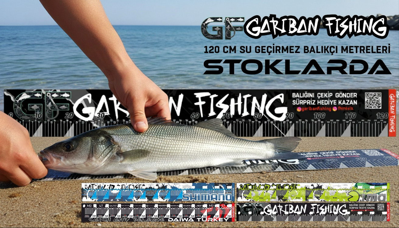 Shimano , Daiwa , İma Balık Metre ( 120cm)