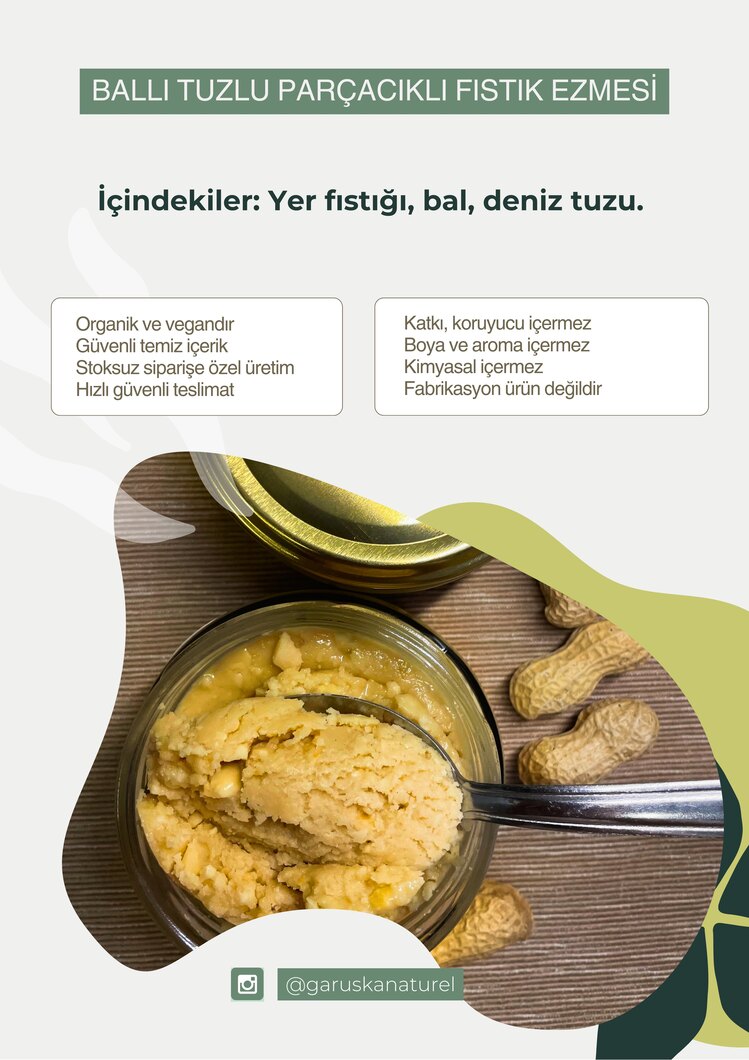 Ballı Tuzlu Yer Fıstığı Ezmesi