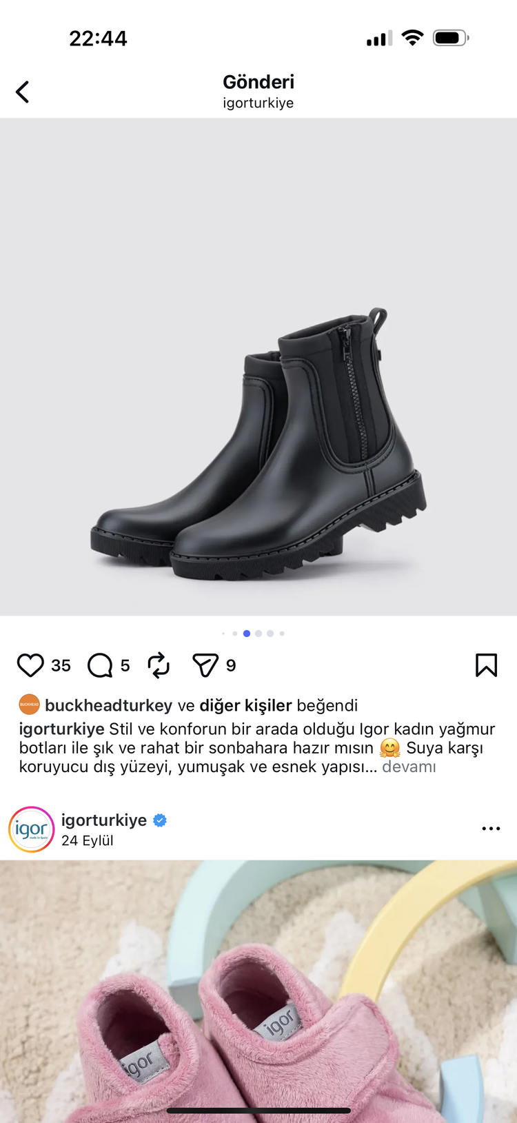 İgor Yağmur botu