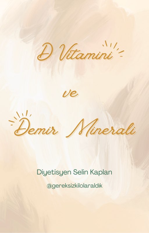 D vitamini ve Demir minerali