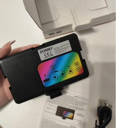 Taşınabilir RGB LED Video Işık Paneli – Tam Renkli, Şarjlı