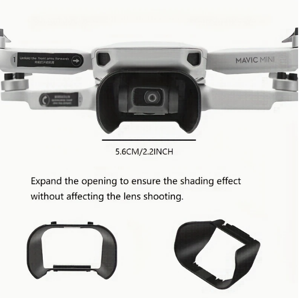 DJI Mini Serisi için Gimbal Lens Korumalı Kapak + Güneşlik