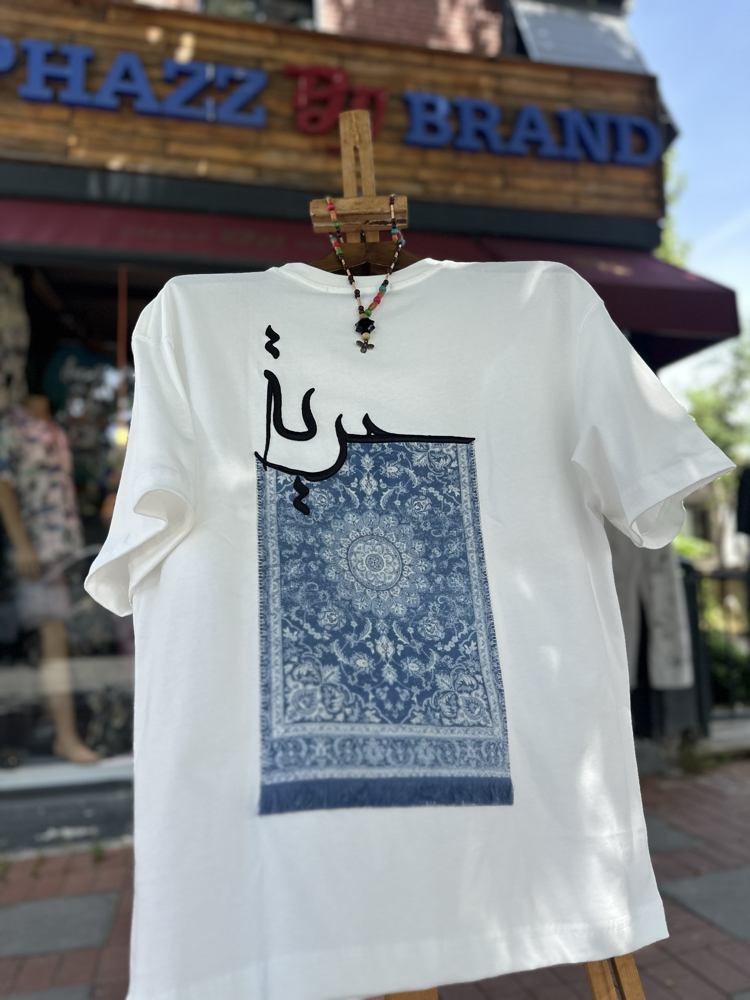 PHAZZBRAND "Kün Hurran" Oversize T-Shirt (Beyaz)