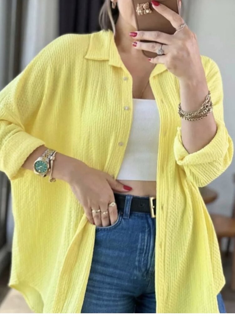 Oversize bayan gömlek