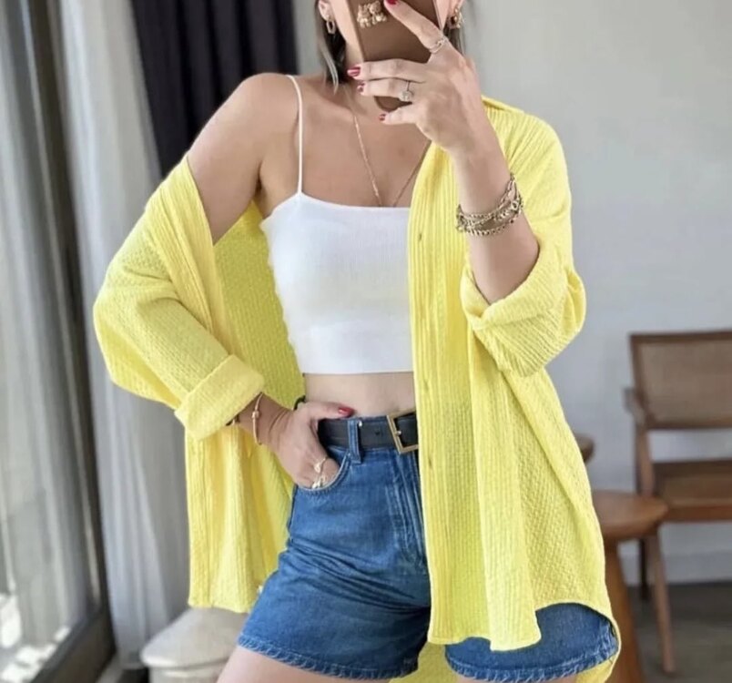 Oversize bayan gömlek
