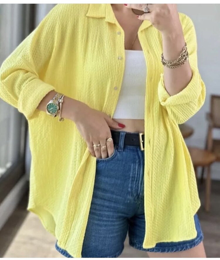 Oversize bayan gömlek