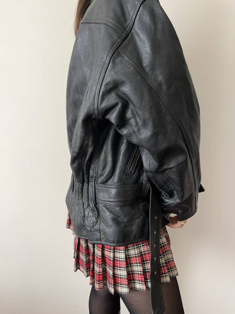 Vintage 90’s Bomber Hakiki Deri Ceket