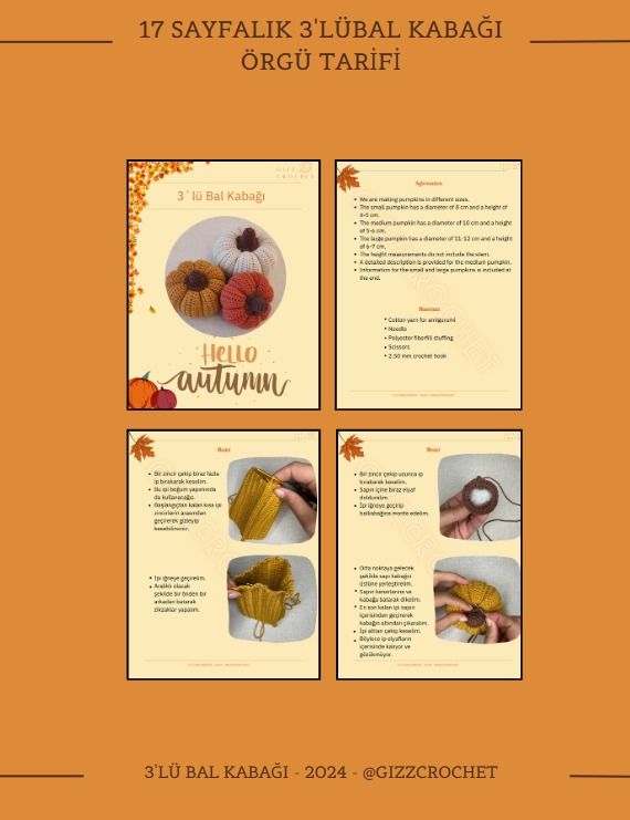 PDF - 3'lü Bal Kabağı Yapımı