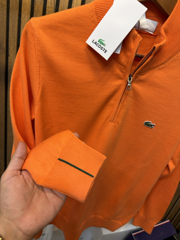 Lacoste Yarım Fermuarlı Kazak