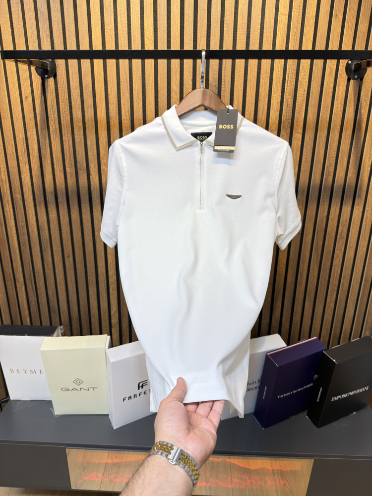 Boss Aston Martin Polo Yaka Tsihirt Osyho Kumaş