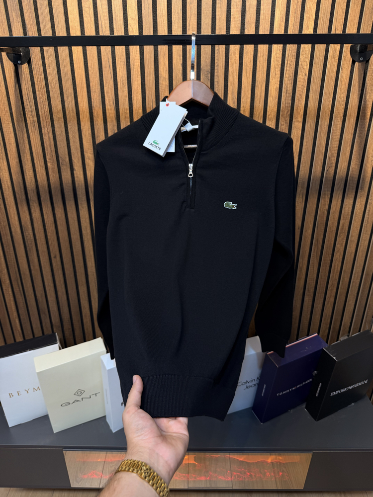 Lacoste Yarım Fermuarlı Kazak