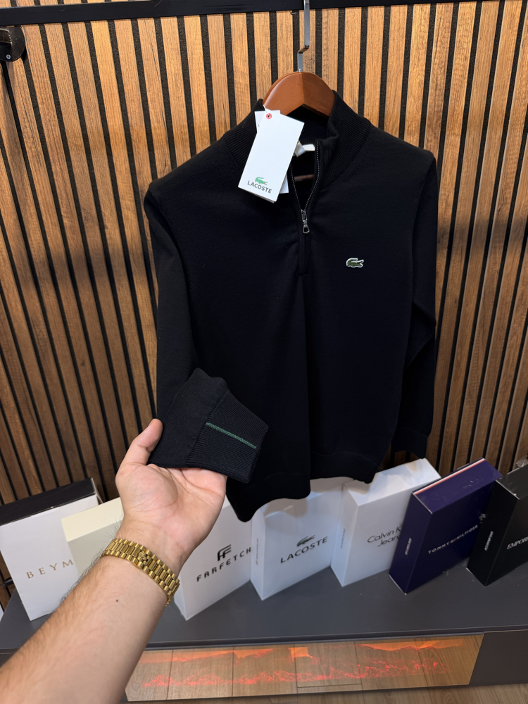 Lacoste Yarım Fermuarlı Kazak