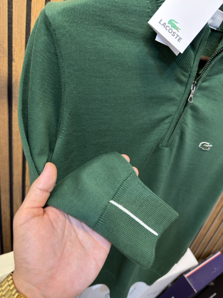 Lacoste Yarım Fermuarlı Kazak