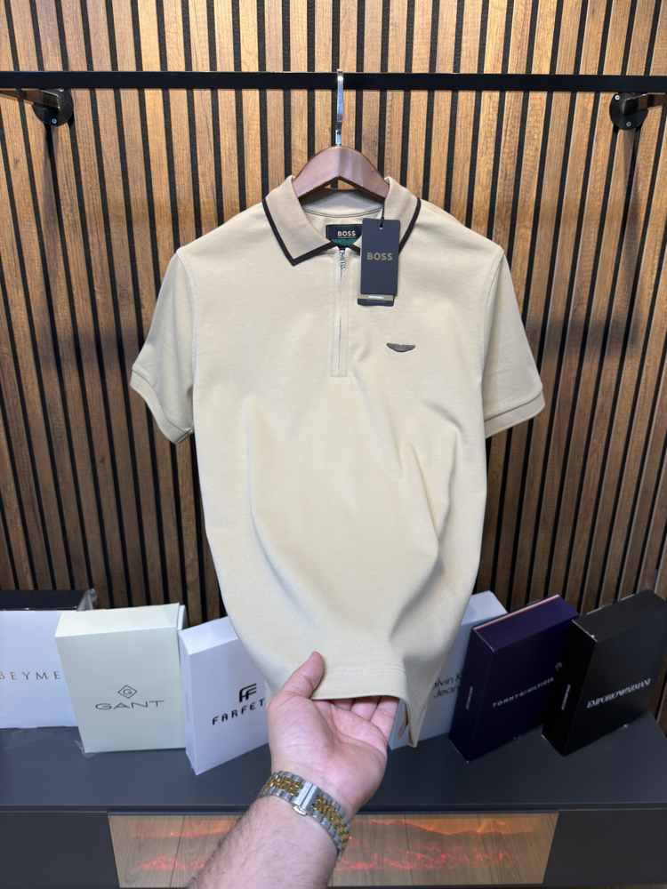 Boss Aston Martin Polo Yaka Tsihirt Osyho Kumaş