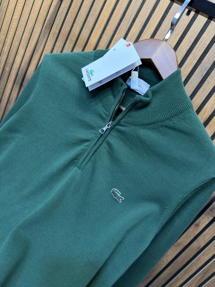 Lacoste Yarım Fermuarlı Kazak