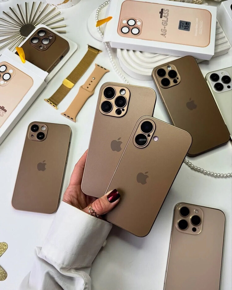 AG Glass Case Lens korumalı- Çöl titanyum