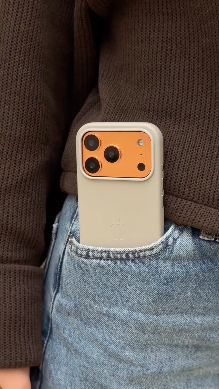 İphohe Deri Kılıf MagSafe Destekli Natural Titanyum