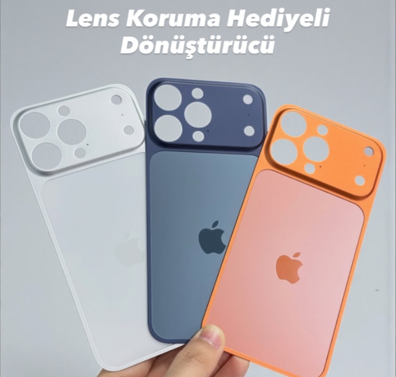 İPhone 17pro ve 17 Pro Max Dönüştürücü (Lens  Koruyucu takım halindedir)