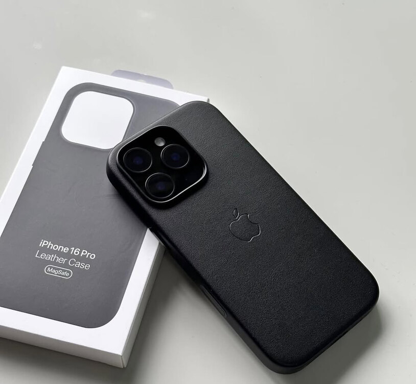 İphohe Deri Kılıf MagSafe Destekli Siyah