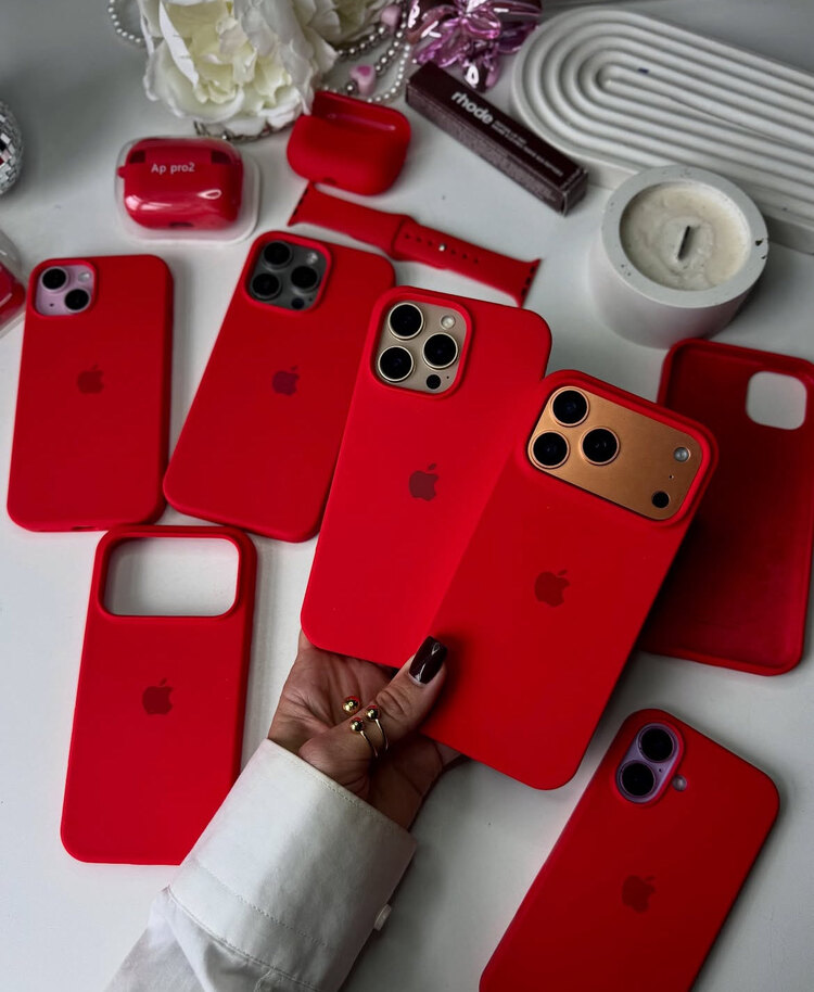 Apple Silicone Case Kırmızı