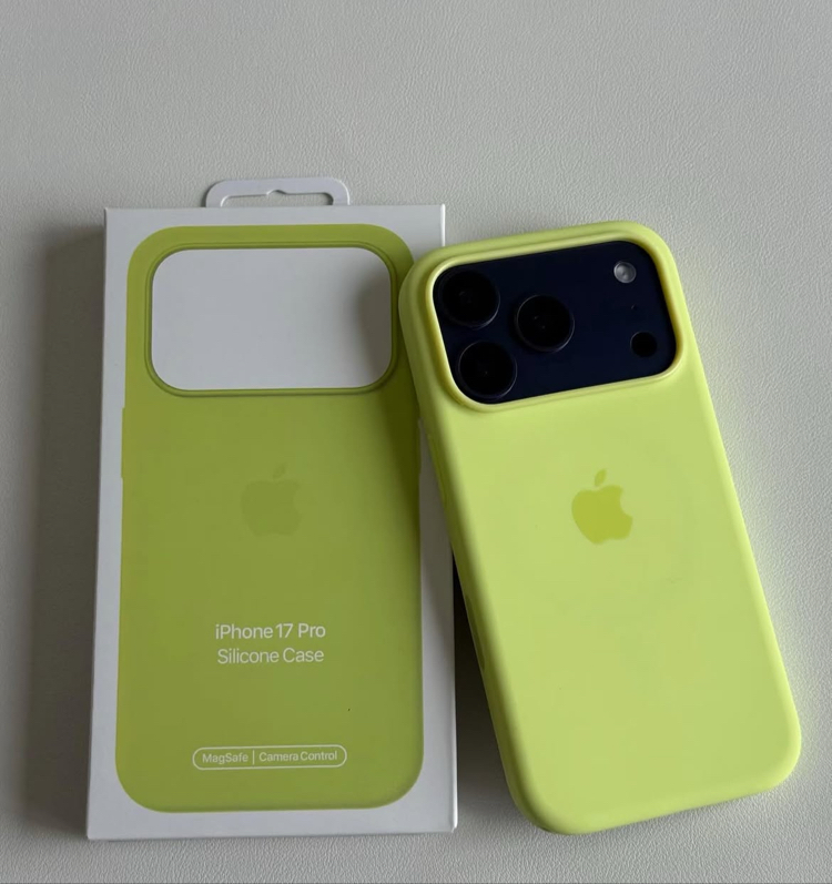 İphone MagSafe Destekli Silikon Kılıf Neon Sarı