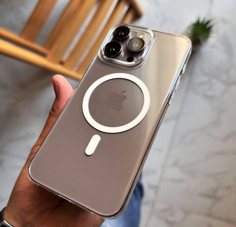 İphone Slim MagSafe Cam Kılıf Şeffaf