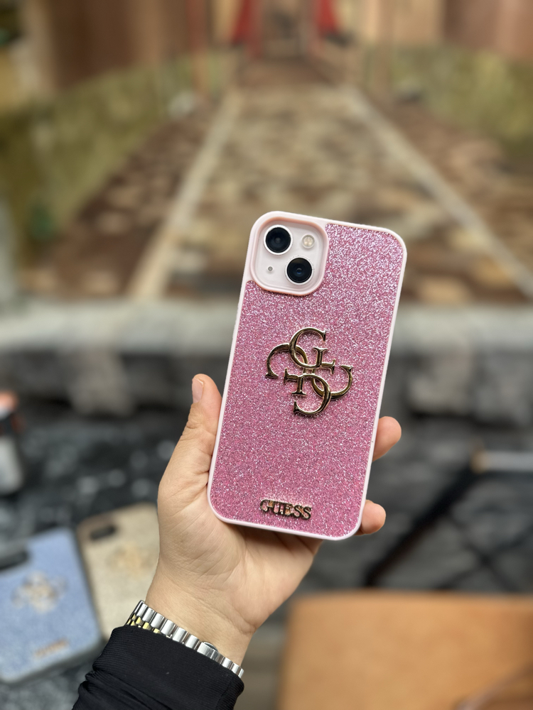 Guess parıltılı Kılıf Pembe