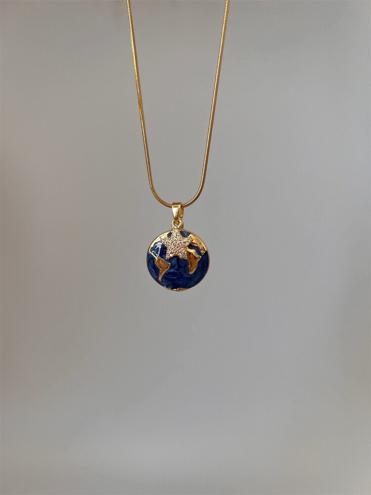 Gold Dünya Kolye